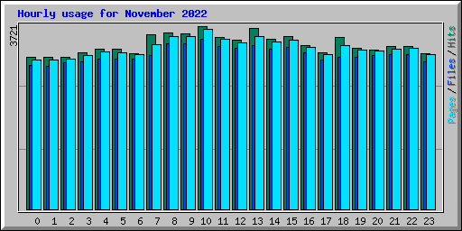 Hourly usage for November 2022