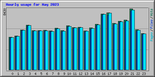 Hourly usage for May 2023